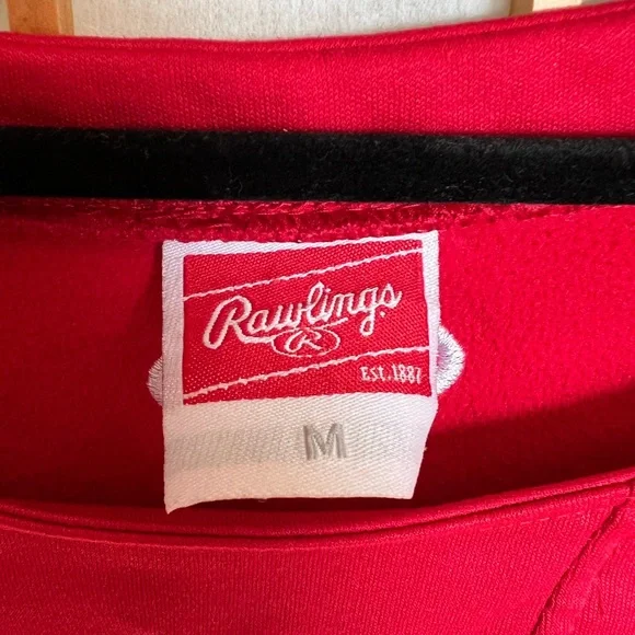 Rawlings LRC Red Athletic Long Sleeve Performance Shirt Size Medium - Picture 3 of 7